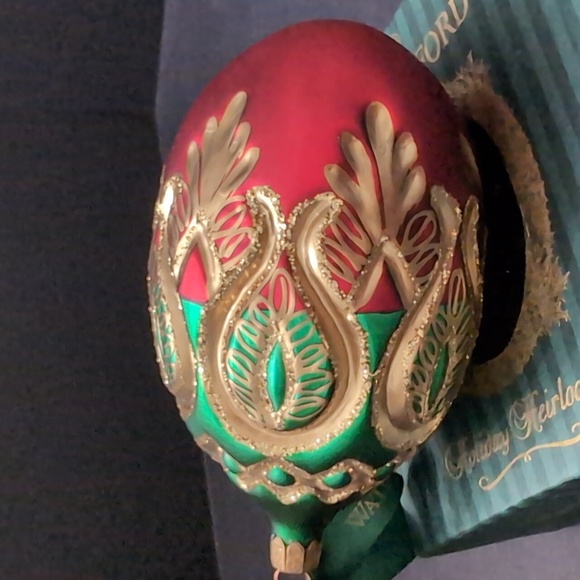 VGT,Waterford Holiday Heirlooms Green/Red Ornament. - Picture 10 of 13